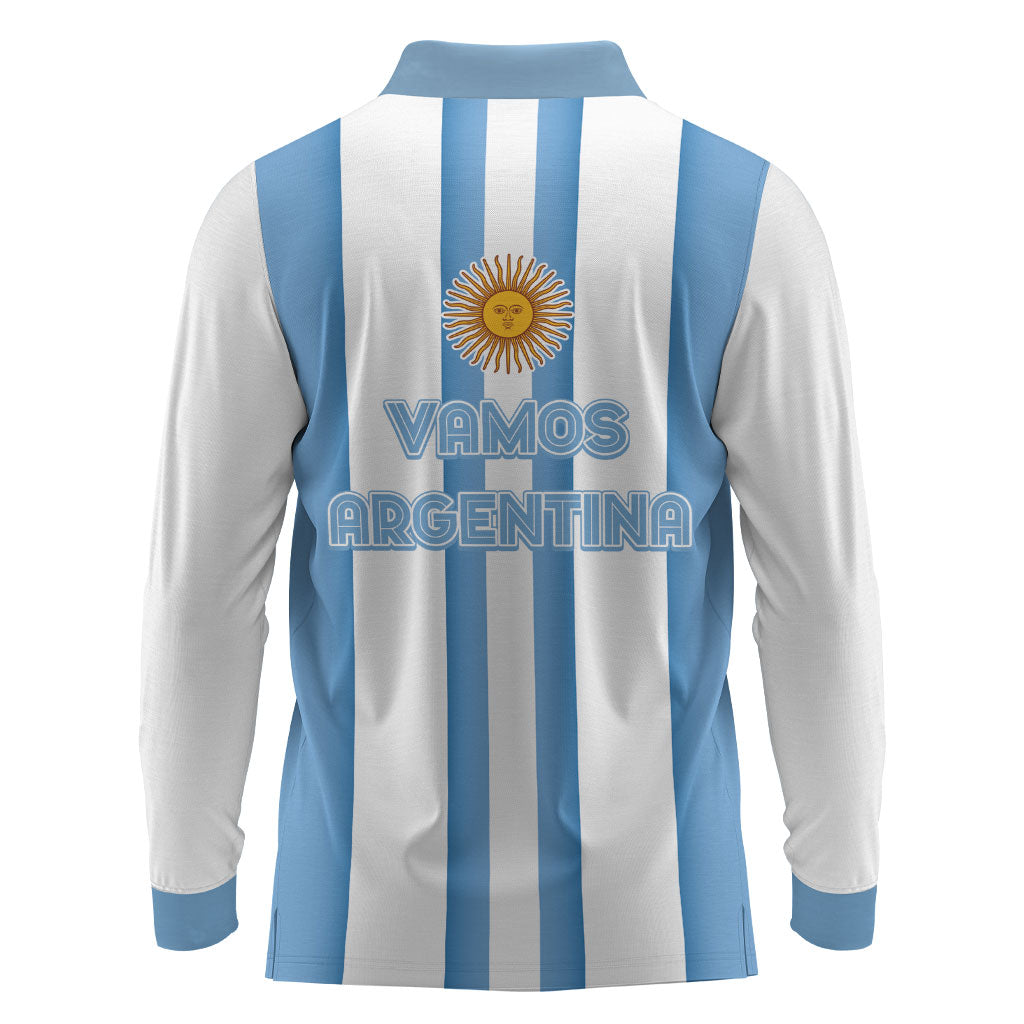 Argentina WC26 Hattrick - Making New History Long Sleeve Polo Shirt