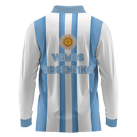 Argentina WC26 Hattrick - Making New History Long Sleeve Polo Shirt