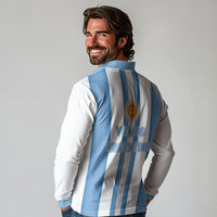 Argentina WC26 Hattrick - Making New History Long Sleeve Polo Shirt