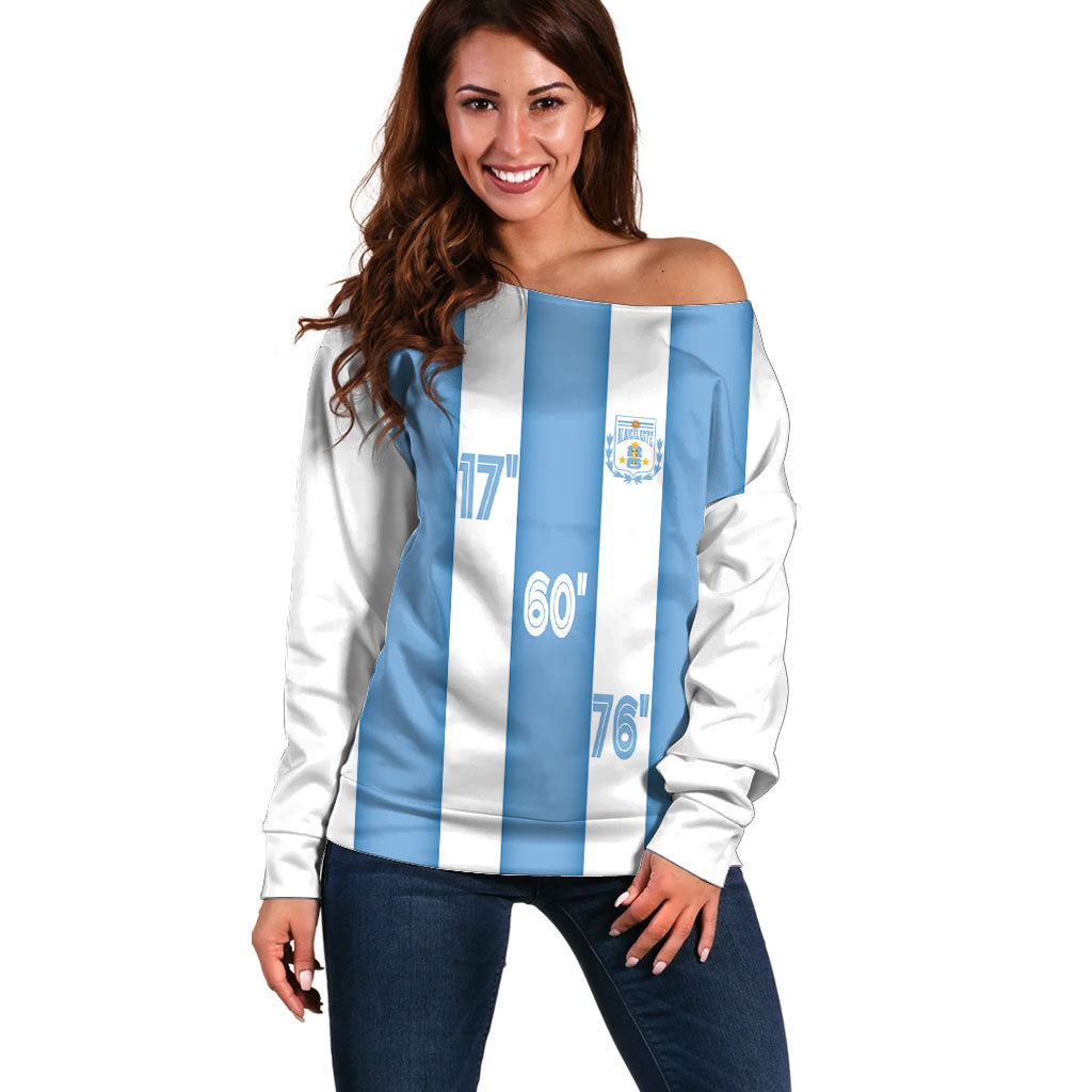 Argentina WC26 Hattrick - Making New History Off Shoulder Sweater