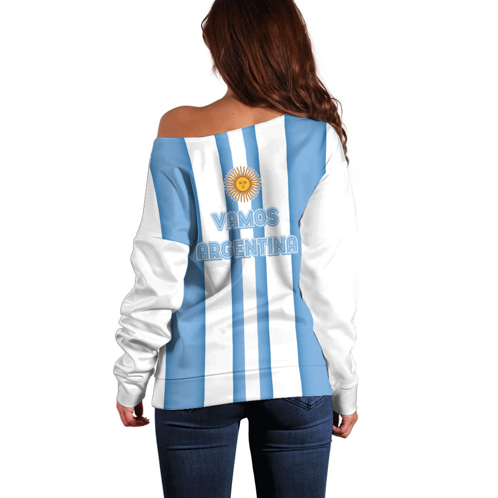 Argentina WC26 Hattrick - Making New History Off Shoulder Sweater