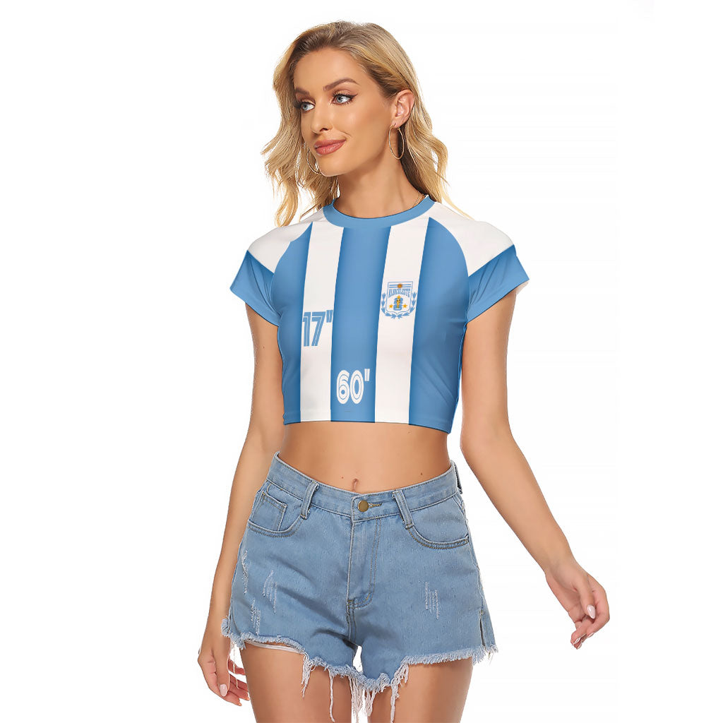 Argentina WC26 Hattrick - Making New History Raglan Cropped T Shirt