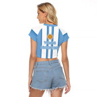 Argentina WC26 Hattrick - Making New History Raglan Cropped T Shirt