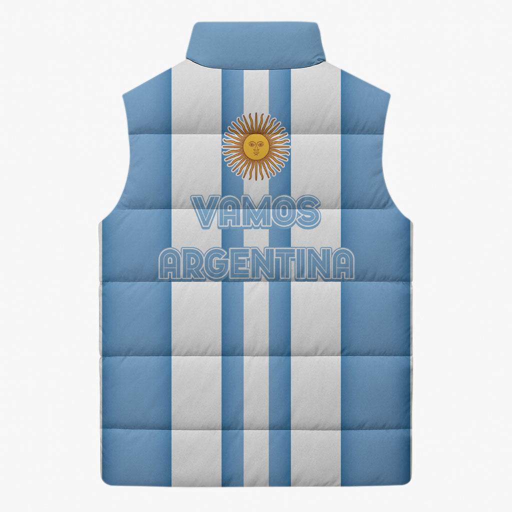 Argentina WC26 Hattrick - Making New History Sleeveless Puffer Jacket
