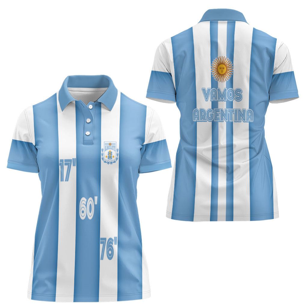 Argentina WC26 Hattrick - Making New History Women Polo Shirt