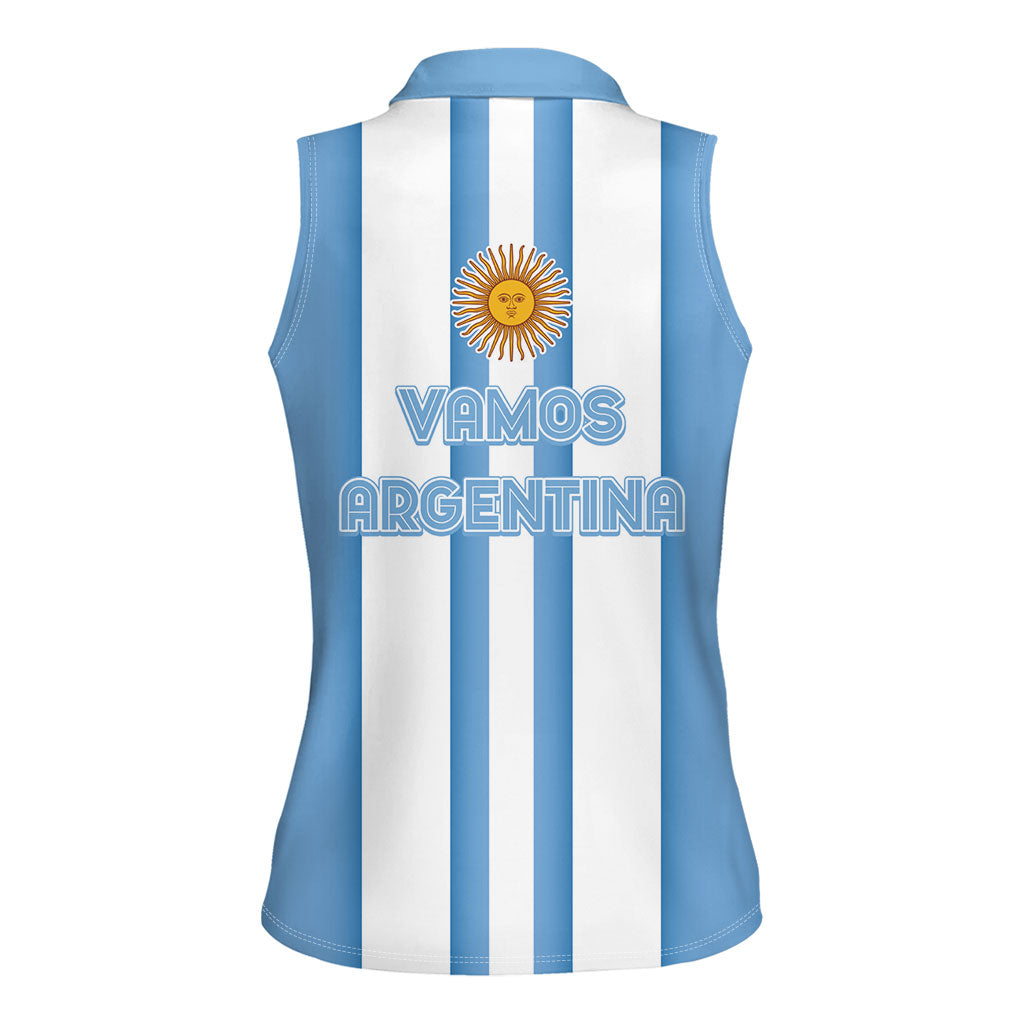 Argentina WC26 Hattrick - Making New History Women Sleeveless Polo Shirt