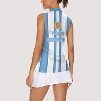 Argentina WC26 Hattrick - Making New History Women Sleeveless Polo Shirt