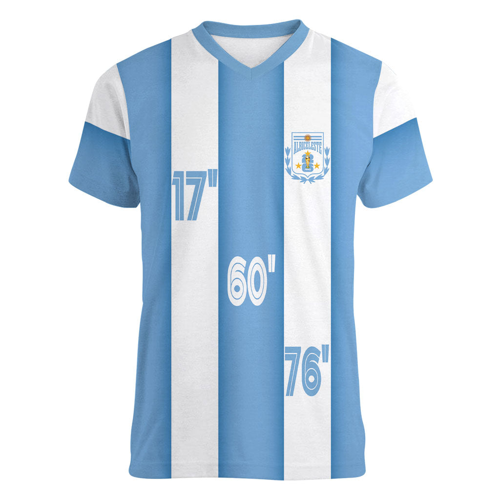 Argentina WC26 Hattrick - Making New History Women V-Neck T-Shirt