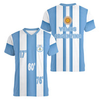 Argentina WC26 Hattrick - Making New History Women V-Neck T-Shirt