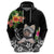Personalised Polynesian Hoodie With Yorkshire Terrier Floral Style - Wonder Print Shop