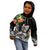 Personalised Polynesian Kid Hoodie With Yorkshire Terrier Floral Style - Wonder Print Shop
