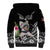 Personalised Polynesian Sherpa Hoodie With Yorkshire Terrier Floral Style - Wonder Print Shop
