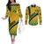 personalised-jamaica-couples-matching-off-the-shoulder-long-sleeve-dress-and-long-sleeve-button-shirts-kente-pattern-basic-yellow