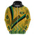 Personalised Jamaica Hoodie Kente Pattern Basic - Yellow - Wonder Print Shop