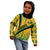 Personalised Jamaica Kid Hoodie Kente Pattern Basic - Yellow - Wonder Print Shop