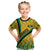 Personalised Jamaica Kid T Shirt Kente Pattern Basic - Yellow - Wonder Print Shop