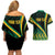 personalised-jamaica-couples-matching-off-shoulder-short-dress-and-hawaiian-shirt-kente-pattern-basic-black