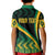 Personalised Jamaica Kid Polo Shirt Kente Pattern Basic - Black - Wonder Print Shop