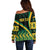 personalised-jamaica-off-shoulder-sweater-kente-pattern-basic-black