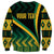 Personalised Jamaica Sweatshirt Kente Pattern Basic - Black - Wonder Print Shop