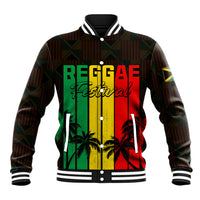 Personalised Jamaica Baseball Jacket Reggae Festival Legend Bob Abstract Portrait LT7 - Wonder Print Shop