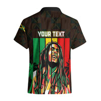 Personalised Jamaica Hawaiian Shirt Reggae Festival Legend Bob Abstract Portrait - Wonder Print Shop