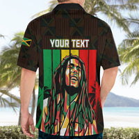 Personalised Jamaica Hawaiian Shirt Reggae Festival Legend Bob Abstract Portrait - Wonder Print Shop