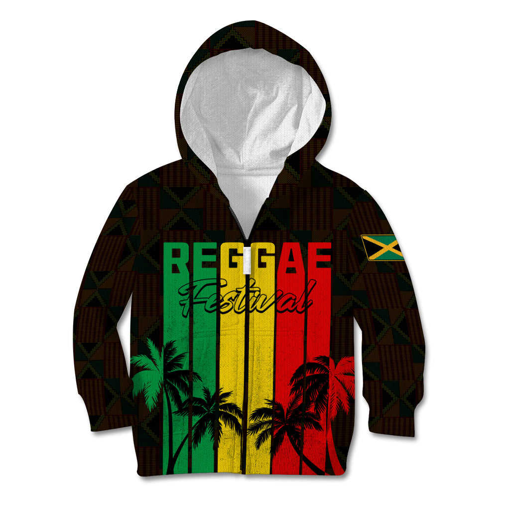 Personalised Jamaica Kid Hoodie Reggae Festival Legend Bob Abstract Portrait - Wonder Print Shop