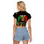 Personalised Jamaica Raglan Cropped T Shirt Reggae Festival Legend Bob Abstract Portrait - Wonder Print Shop