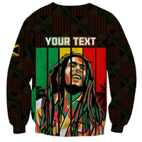 Personalised Jamaica Sweatshirt Reggae Festival Legend Bob Abstract Portrait - Wonder Print Shop