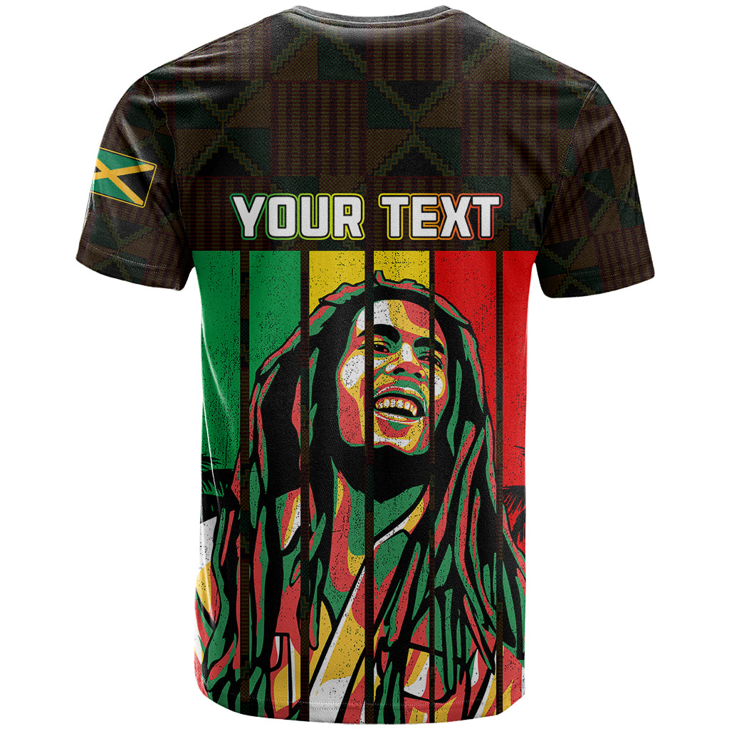 Personalised Jamaica T Shirt Reggae Festival Legend Bob Abstract Portrait - Wonder Print Shop