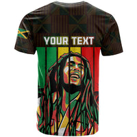 Personalised Jamaica T Shirt Reggae Festival Legend Bob Abstract Portrait - Wonder Print Shop