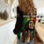 Personalised Jamaica Women Casual Shirt Reggae Festival Legend Bob Abstract Portrait - Wonder Print Shop