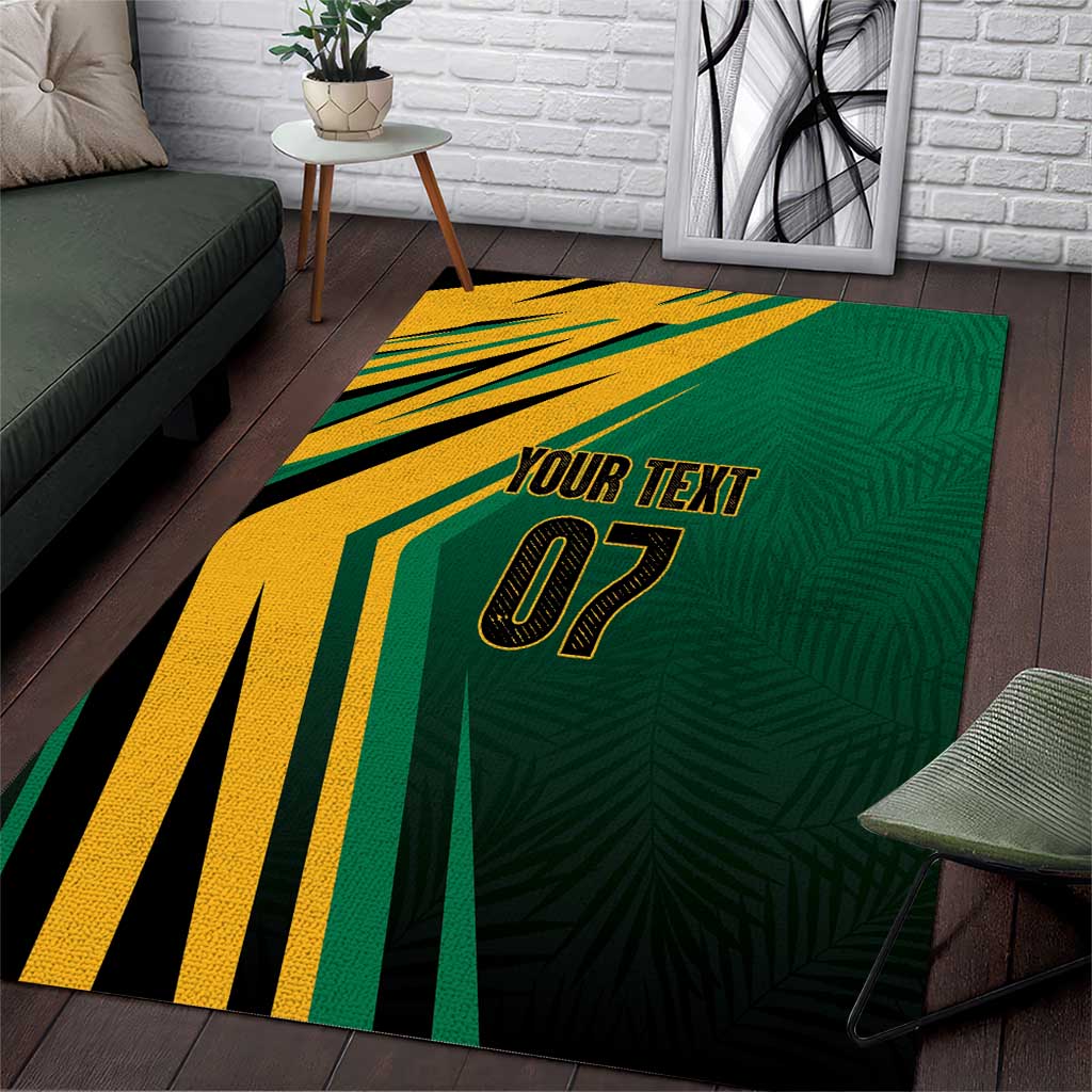 Jamaica Tropical Palm Personalized Area Rug - Wonder Print Shop