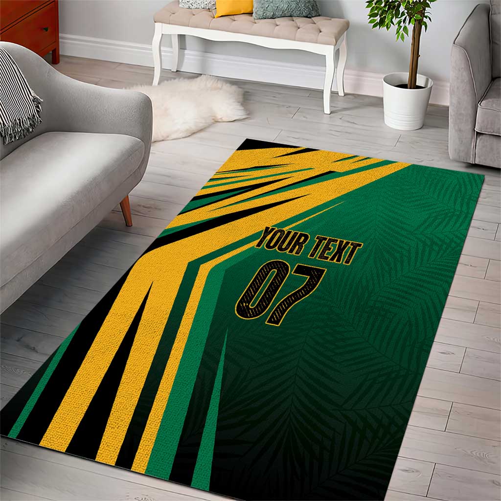 Jamaica Tropical Palm Personalized Area Rug - Wonder Print Shop