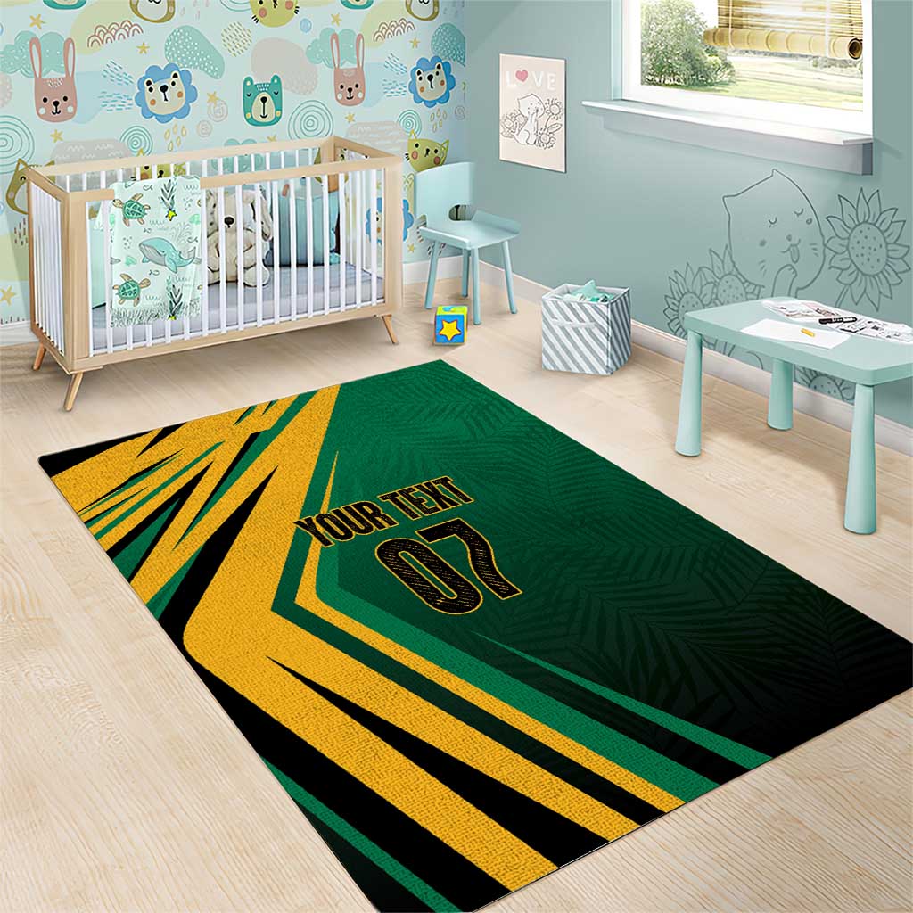 Jamaica Tropical Palm Personalized Area Rug - Wonder Print Shop