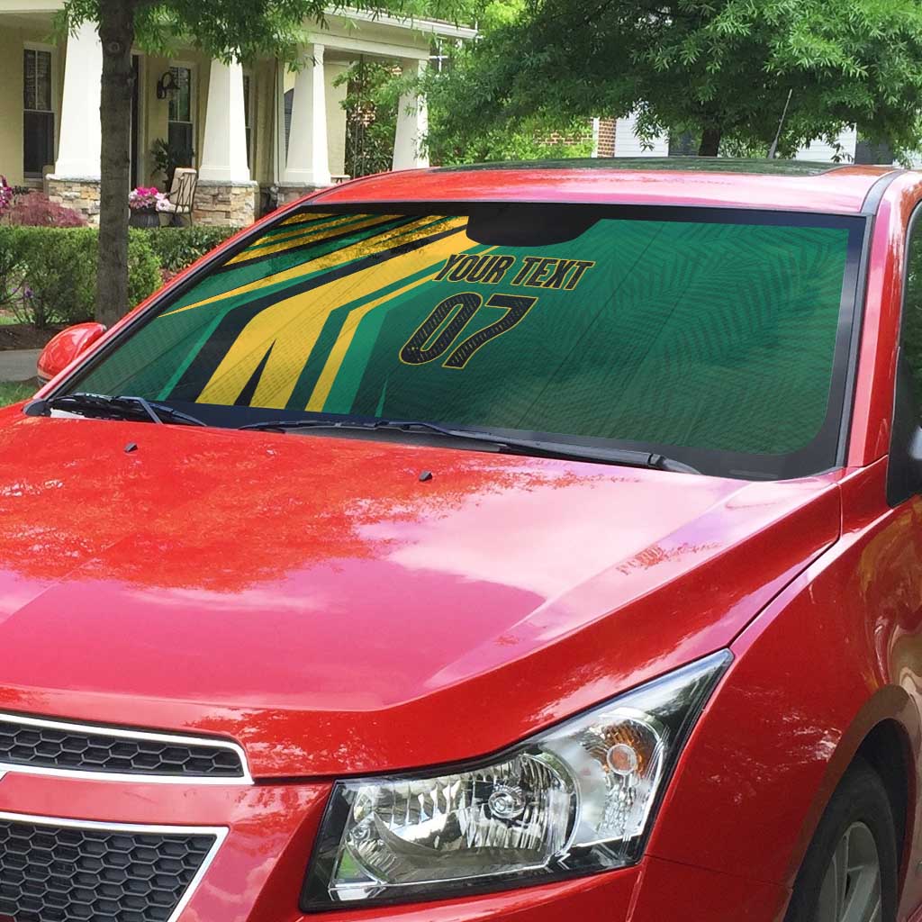 Jamaica Tropical Palm Personalized Auto Sun Shade - Wonder Print Shop