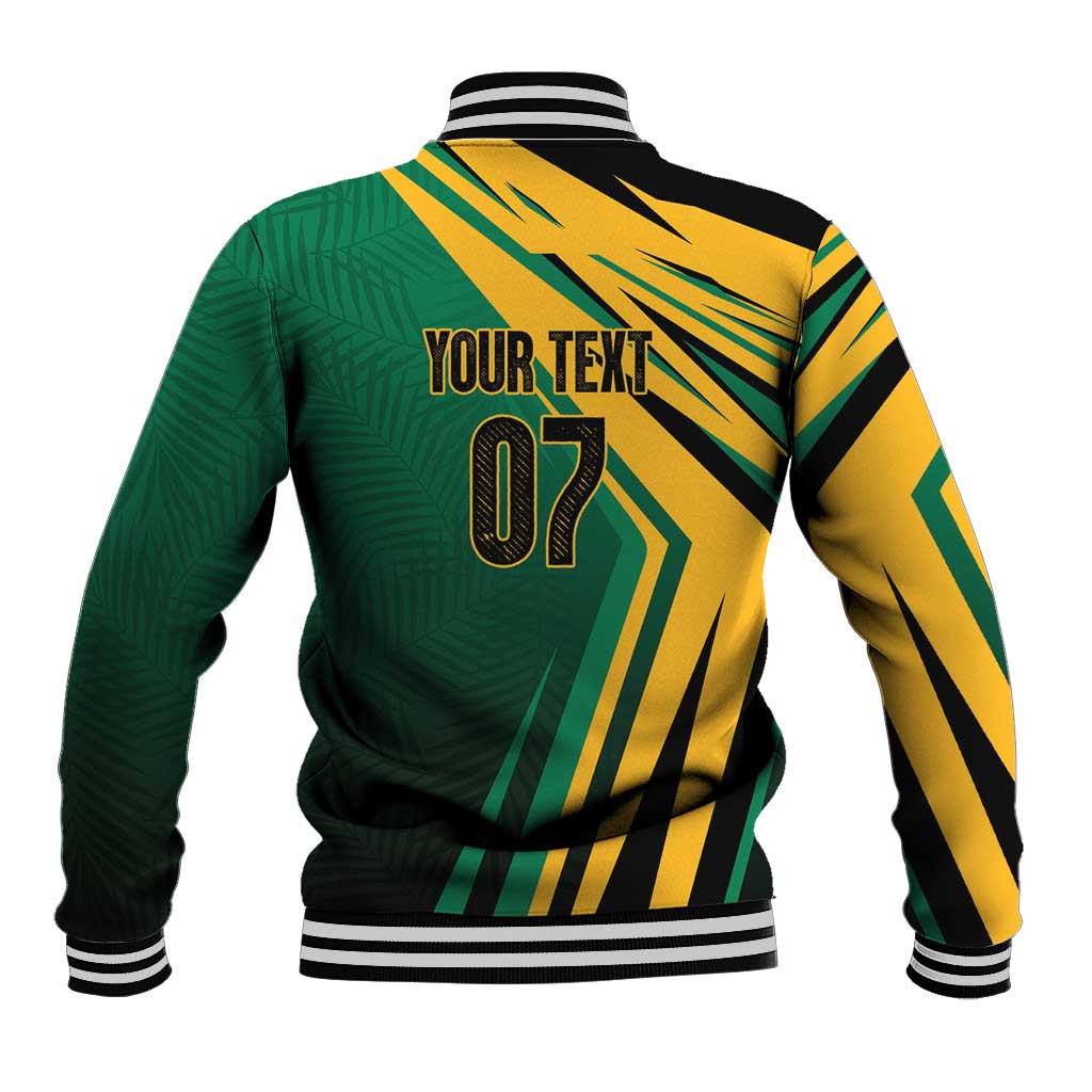 Jamaica Tropical Palm Personalized Baseball Jacket - Wonder Print Shop