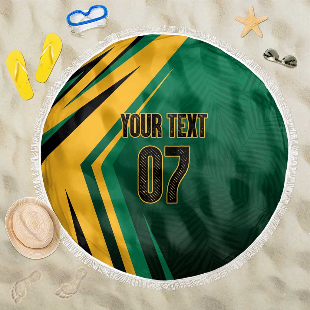 Jamaica Tropical Palm Personalized Beach Blanket - Wonder Print Shop