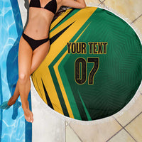 Jamaica Tropical Palm Personalized Beach Blanket - Wonder Print Shop