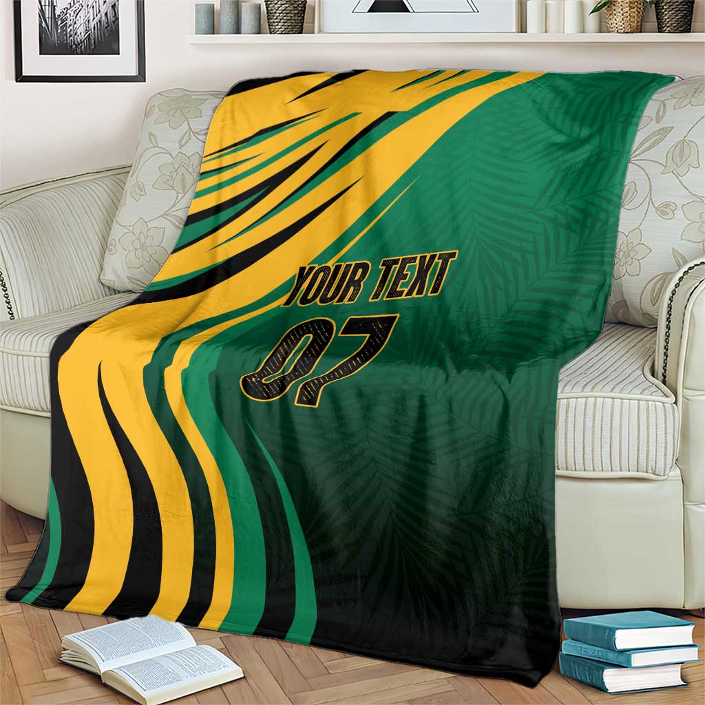 Jamaica Tropical Palm Personalized Blanket - Wonder Print Shop