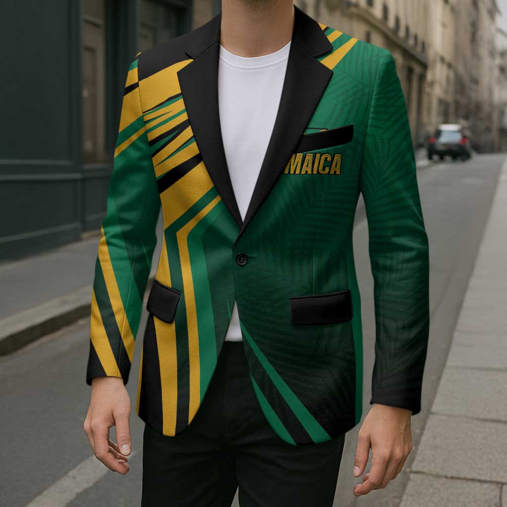 Jamaica Tropical Palm Personalized Blazer - Wonder Print Shop