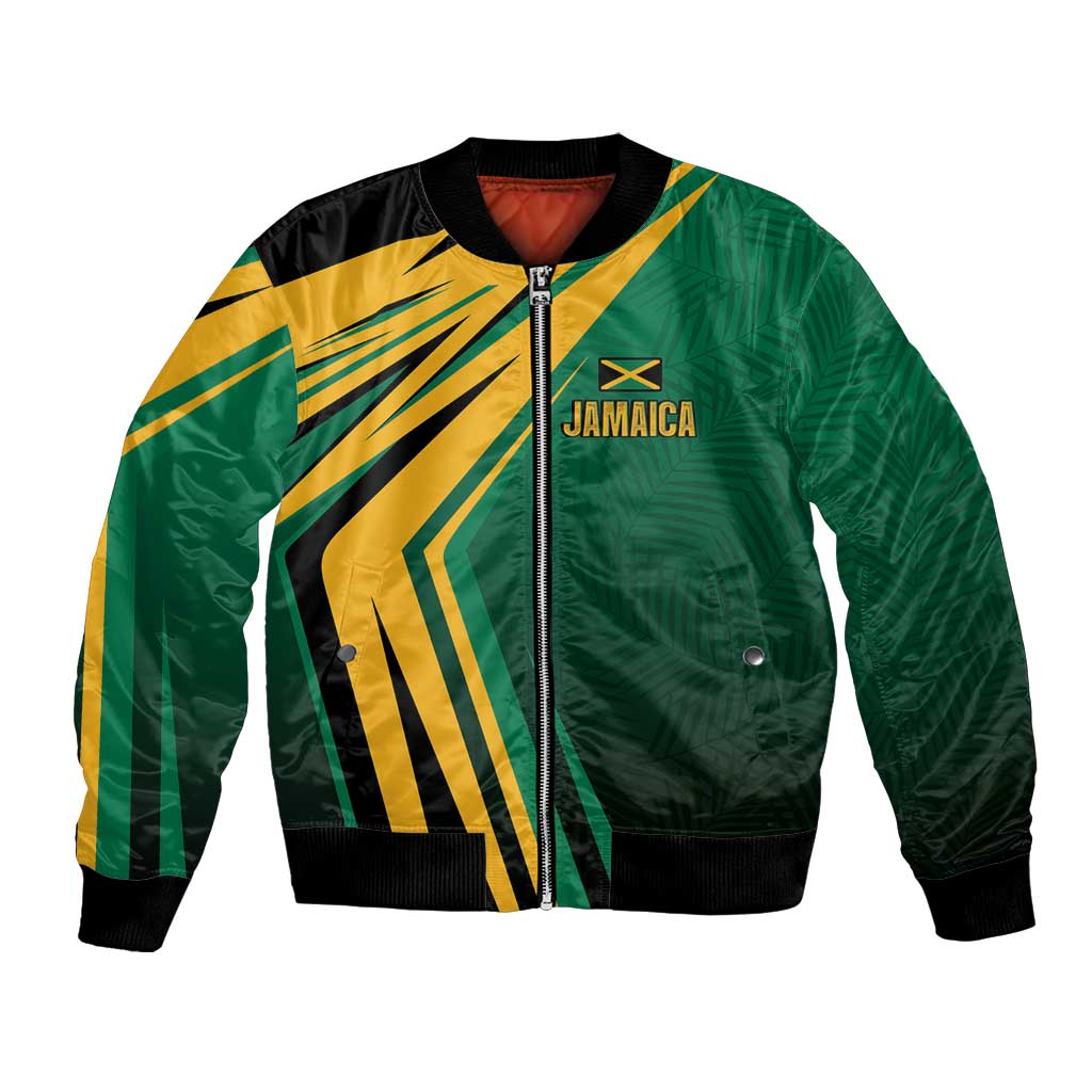 Jamaica Tropical Palm Personalized Bomber Jacket - Wonder Print Shop