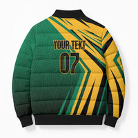 Jamaica Tropical Palm Personalized Bomber Puffer Jacket - Wonder Print Shop