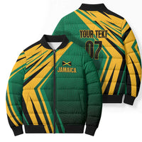 Jamaica Tropical Palm Personalized Bomber Puffer Jacket - Wonder Print Shop