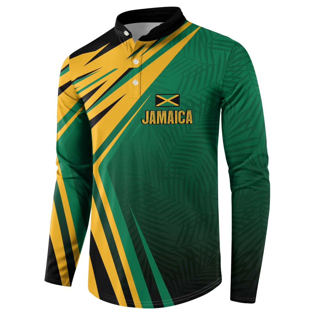 Jamaica Tropical Palm Personalized Button Sweatshirt - Wonder Print Shop