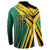 Jamaica Tropical Palm Personalized Button Sweatshirt - Wonder Print Shop