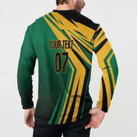 Jamaica Tropical Palm Personalized Button Sweatshirt - Wonder Print Shop