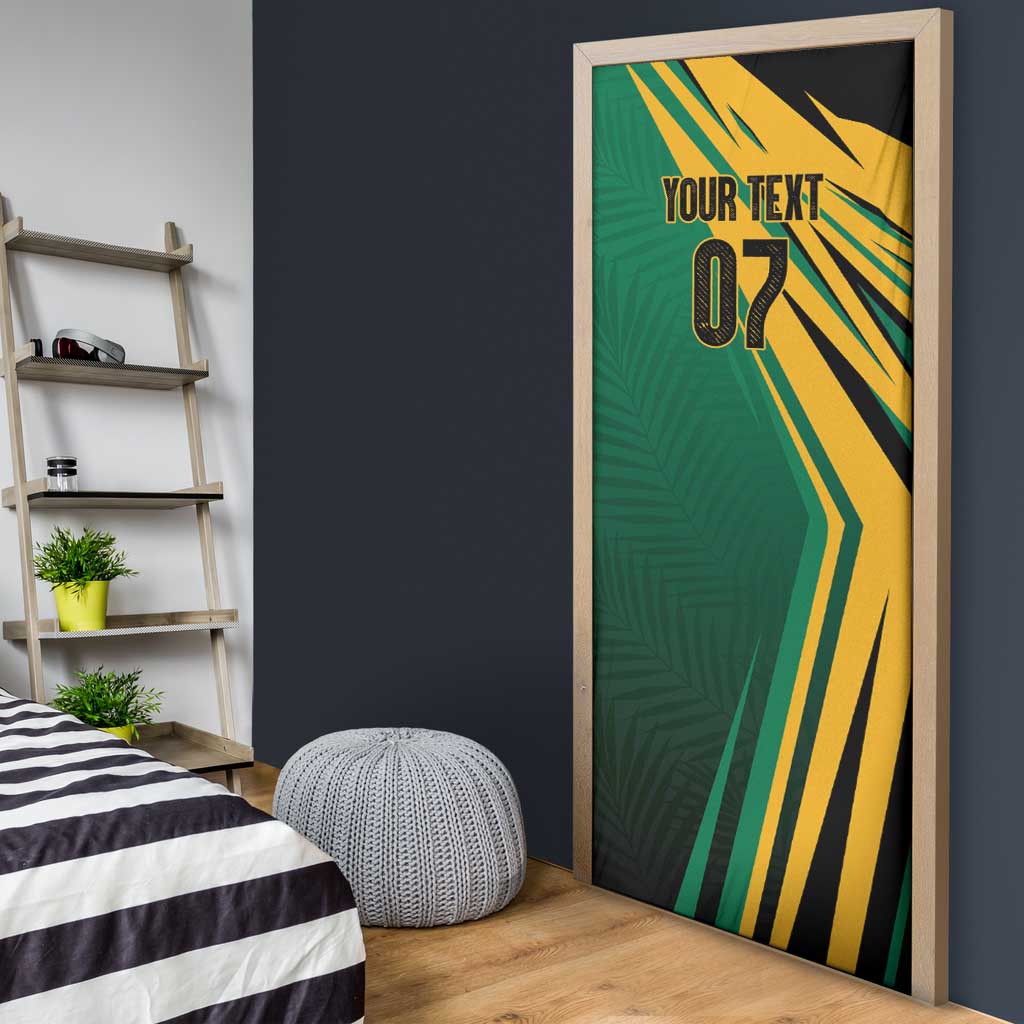 Jamaica Tropical Palm Personalized Door Cover - Wonder Print Shop