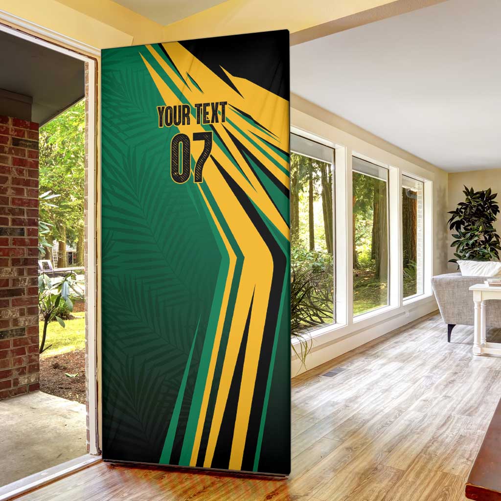 Jamaica Tropical Palm Personalized Door Cover - Wonder Print Shop